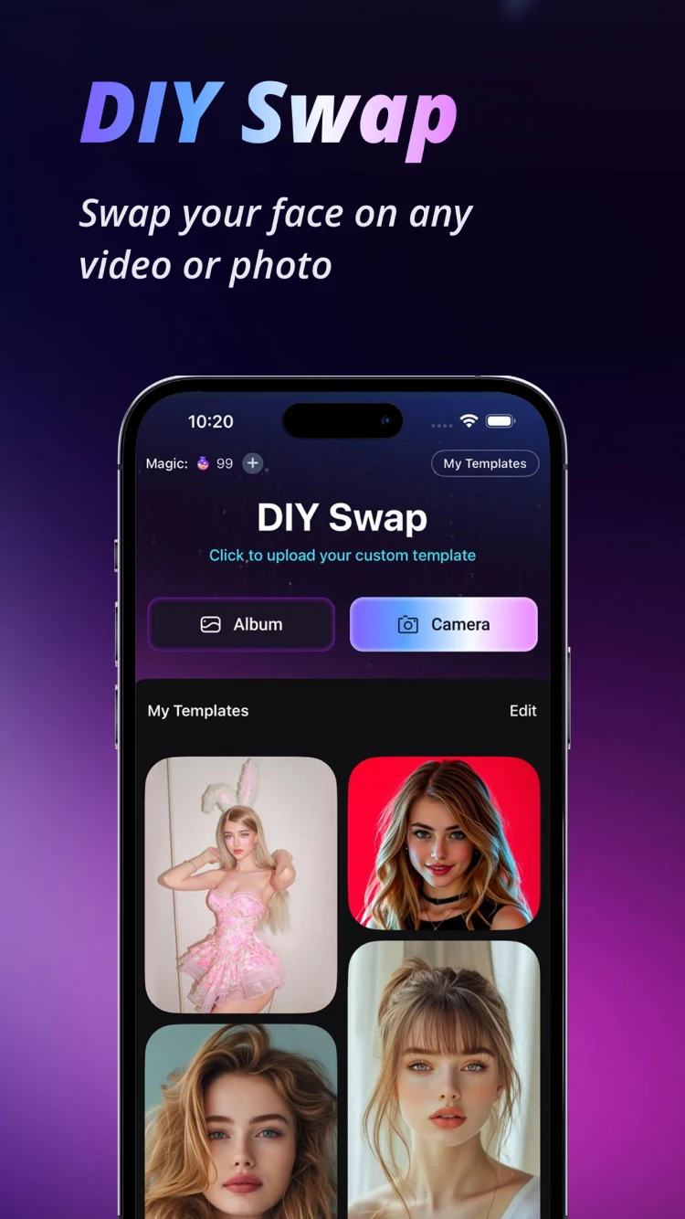 Luvit: Face Swap & AI tool screenshot